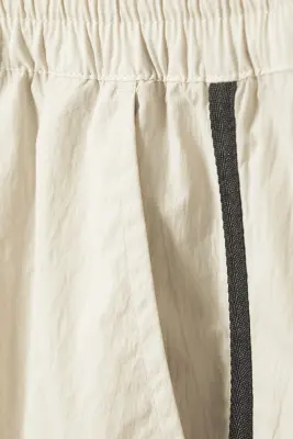 Pantalon de survêtement en nylon - Beige - Black Stripe — photo 2