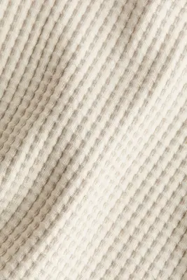 Ensemble 2 pièces en coton gaufré - Beige clair — photo 2