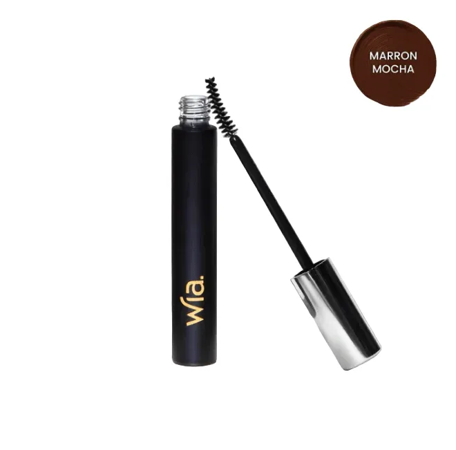 Mascara marron mocha rechargeable, brosse UNICURL