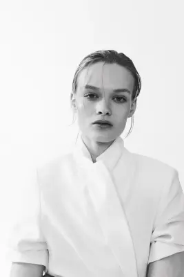 Blazer à manches courtes - Blanc — photo 2