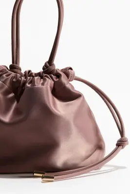 Sac crossbody avec cordon de serrage - Vieux rose — photo 2