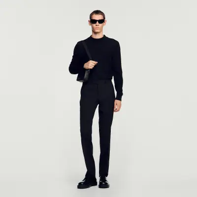 Pantalon de costume à coupe classique