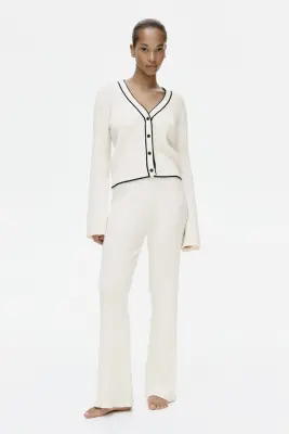 Gilet en maille torsadée - Crème — photo 2