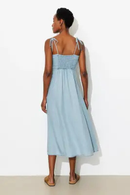 Robe à bretelles en lyocell — photo 4