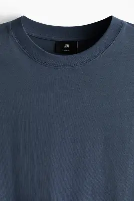 T-shirt Relaxed Fit - Bleu ancien — photo 4