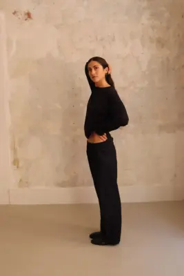 Sofie D’Hoore – POLO-WOOL Low Crotch Drawstring Pants – SAILOR — photo 2