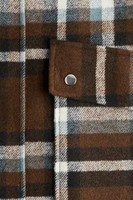 Manteau 3/4 - Marron/carreaux — photo 4