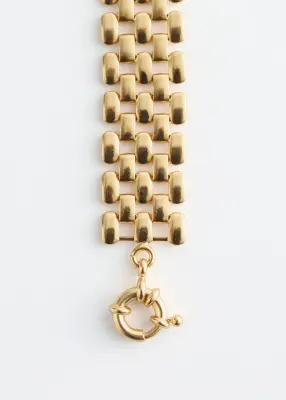 Collier ras du cou en chaîne - Doré — photo 2