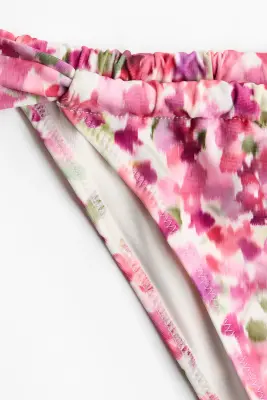 Bas de maillot Cheeky Tanga - Rose/fleuri — photo 3