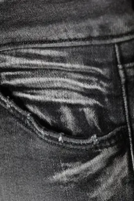 Jean bootcut skinny taille basse Booty Bei - Black Moon - Gris — photo 4