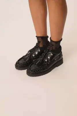 Low boots bateau Wyatt Noir — photo 1