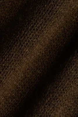 Gilet en maille texturée - Vert kaki foncé — photo 3