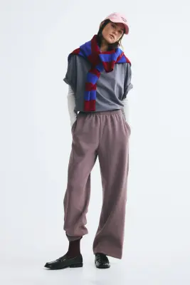 Pantalon en molleton - Violet ancien — photo 1