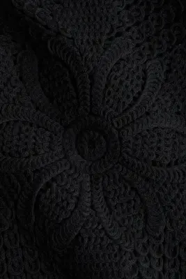 Top façon crochet - Noir — photo 3