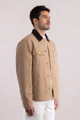 Michigan Coat - Dearborn Canvas Dusty Brown — photo 5