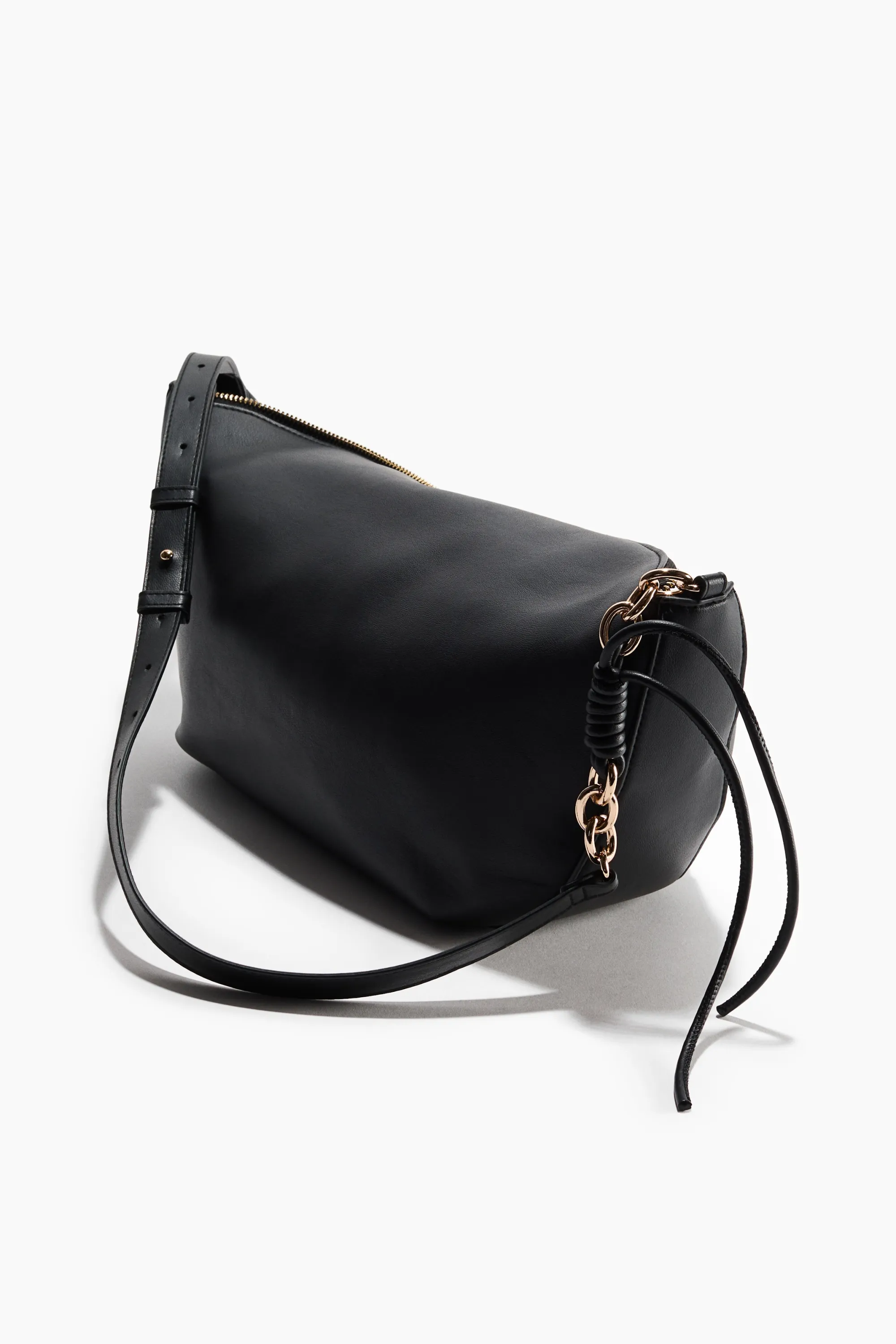 Sac porté épaule avec détail zippé - Noir