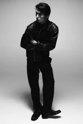 Pantalon Four-way Stretch Regular Fit - Noir — photo 4