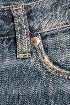 Jean bootcut ample taille basse Aura - Marina Blue - Bleu foncé — photo 5