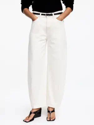 Jean barrel BLOOM - Blanc — photo 3