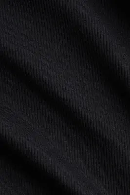 T-shirt côtelé Cooling Slim Fit - Noir — photo 5