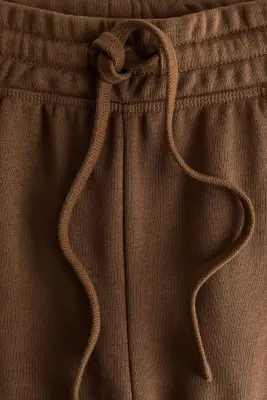 Pantalon jogger à jambes larges - Marron foncé — photo 3