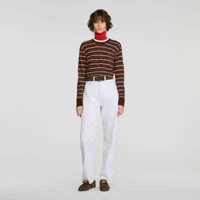Pull en laine à rayures
