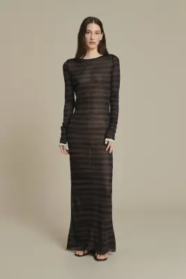 ROBE MOMO CHOCOLAT/NOIR — photo 1