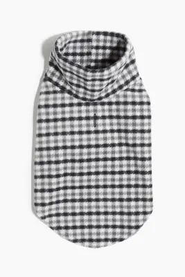 Sweat polaire pour chien - Blanc/vichy — photo 4