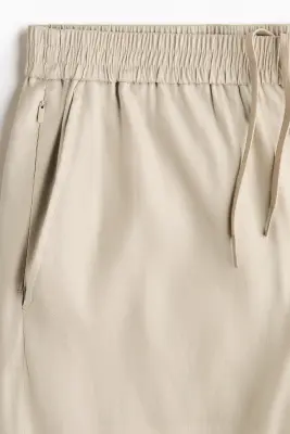 Short Easy-care Relaxed Fit en lin mélangé - Beige — photo 5