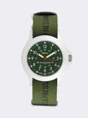 Montre solaire field kaki