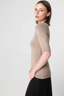 T-shirt en viscose et élasthanne — photo 2
