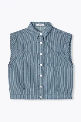 Veste rayée sans manches — photo 1