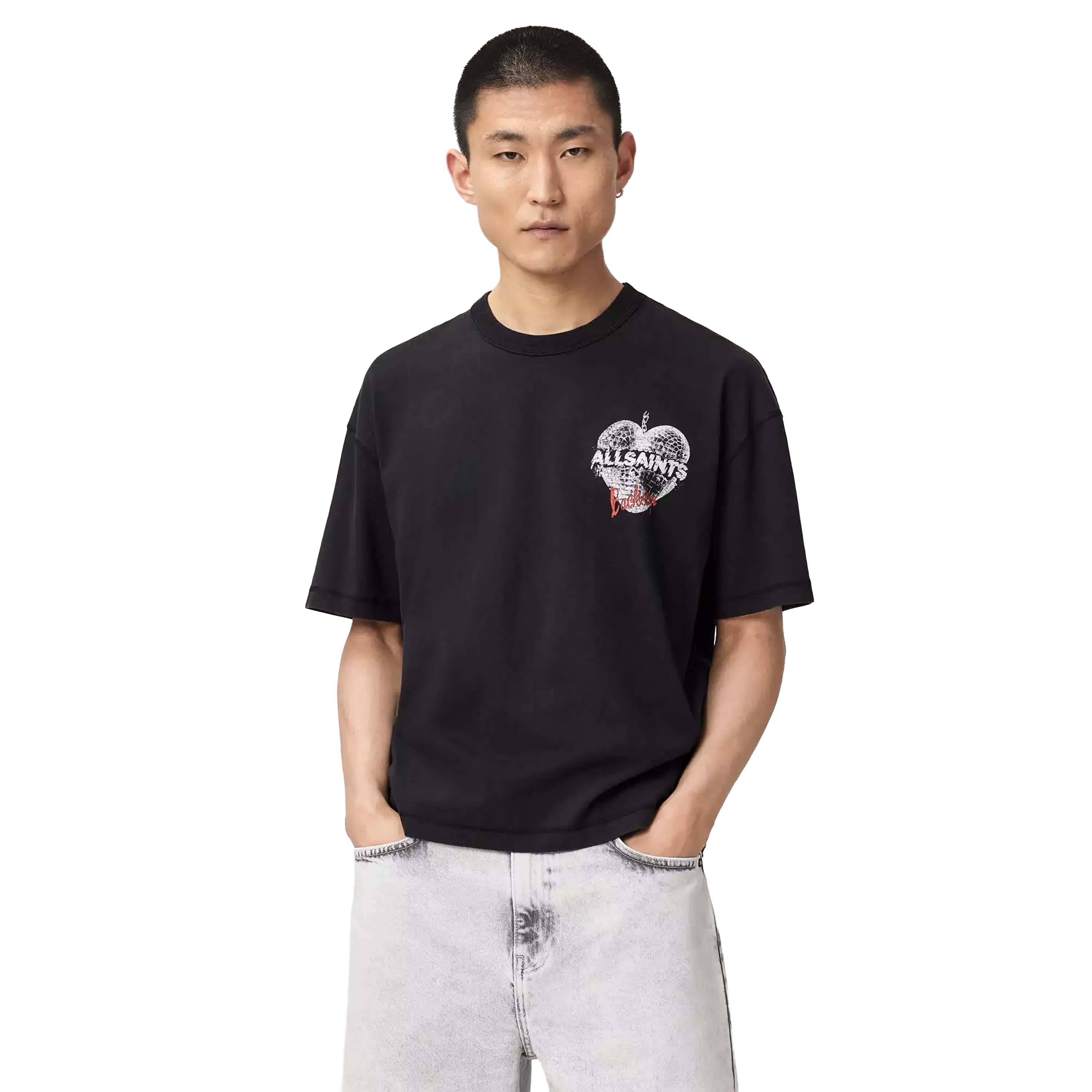 ALLSAINTS Reflect T-Shirt Washed Black