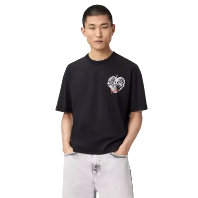 ALLSAINTS Reflect T-Shirt Washed Black — photo 1