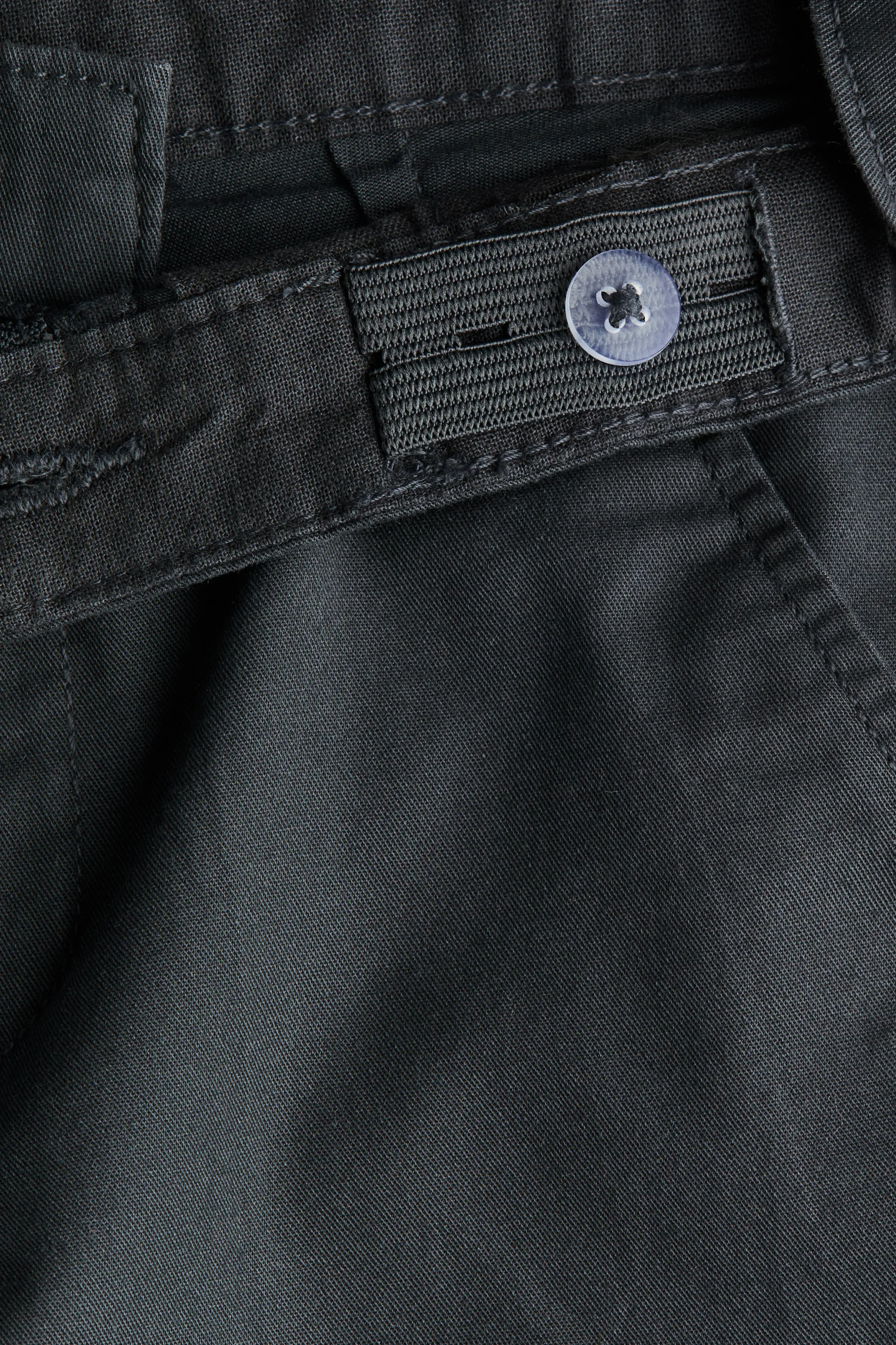 Short chino en coton - Gris foncé