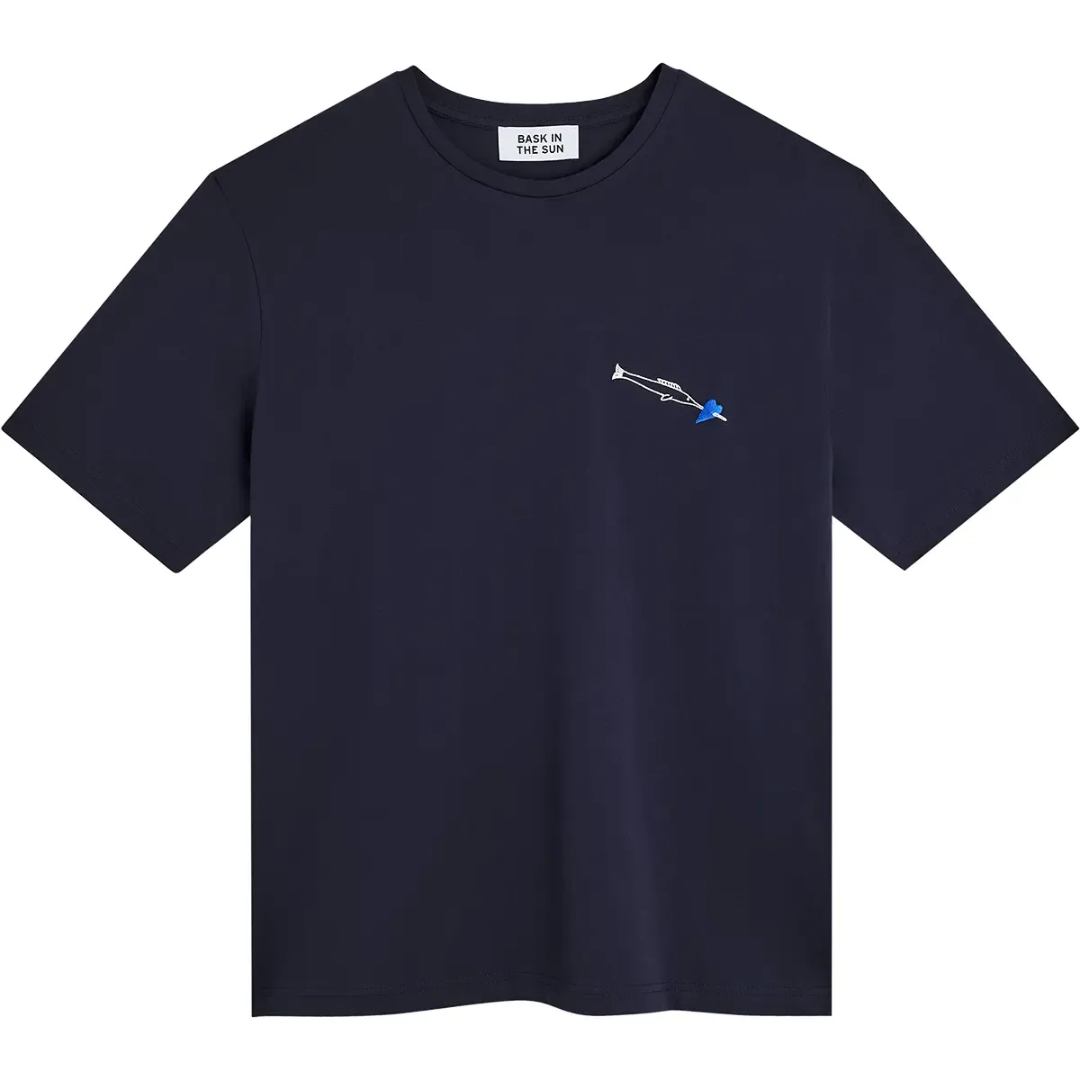 Bask in the Sun – T-shirt Heart Navy