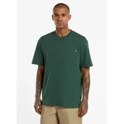DICKIES TEE SHIRT LURAY POCKET Vert — photo 1