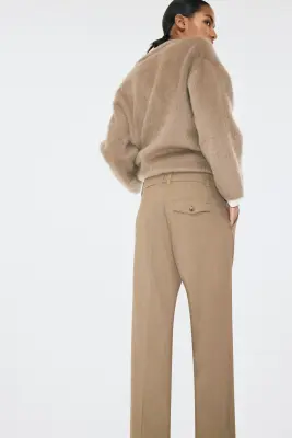 Pantalon chic - Vert kaki foncé — photo 3