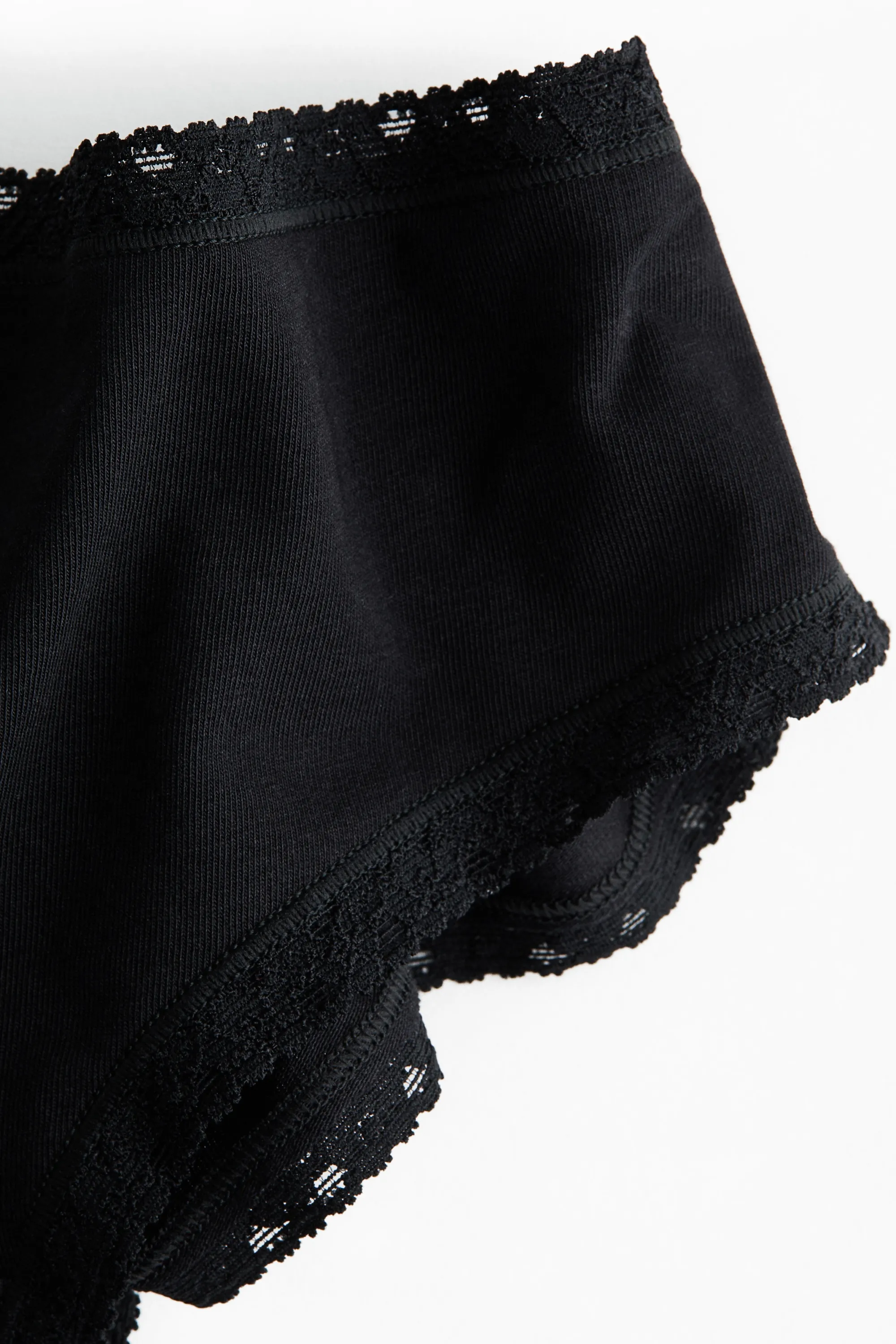 Lot de 5 culottes Hipster en coton - Noir
