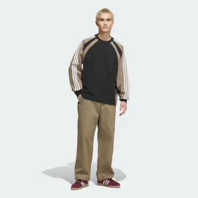 Sweatshirt adidas skateboard fs+ crewneck – Black / Khaki Six — photo 2