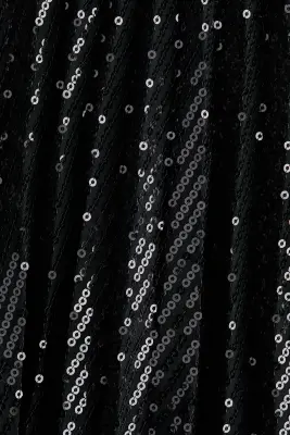 Jupe plissée à sequins - Noir — photo 3