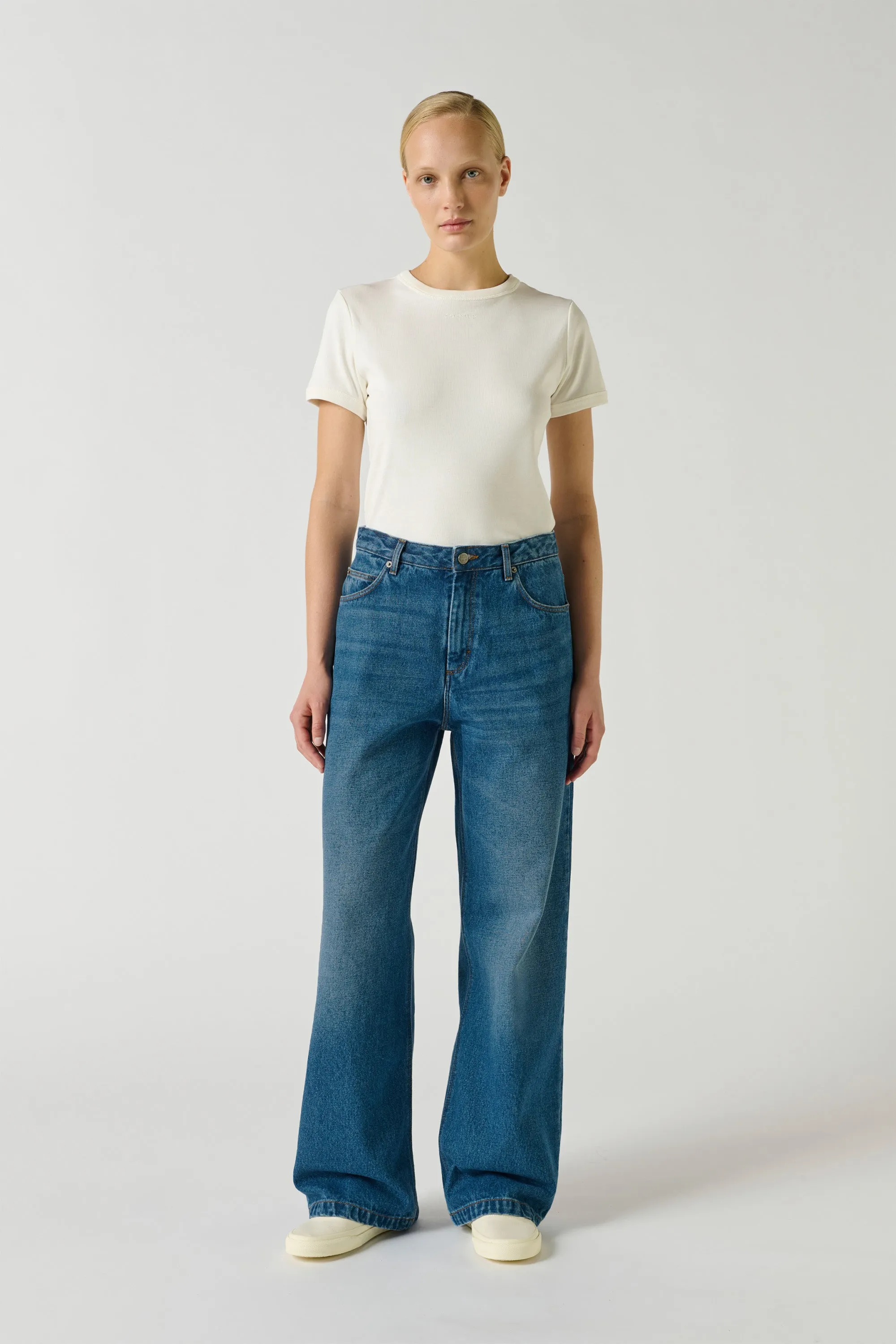 JEAN CALVIN DENIM BLEU DÉLAVÉ