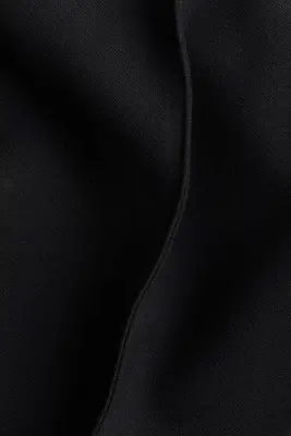 Pantalon évasé en twill avec fente en bas de jambe - Noir — photo 2