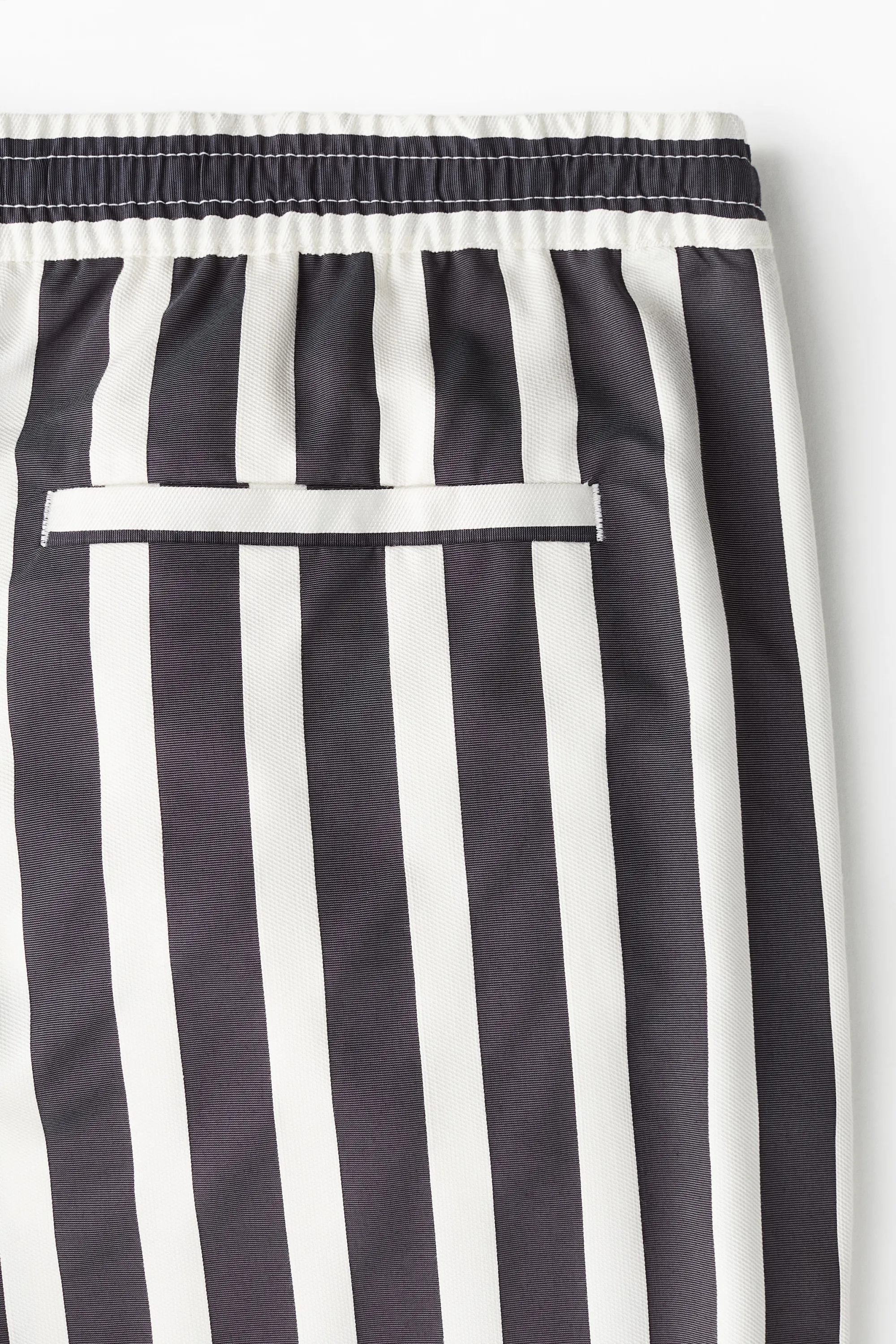 Short Regular Fit - Noir/rayures blanches