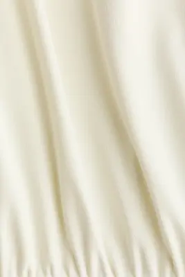 Robe maxi à effet drapé - Crème — photo 5