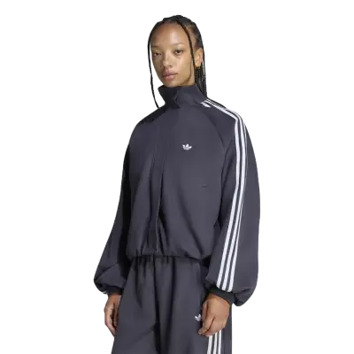 Adidas Faux Suede Track Top Black — photo 2