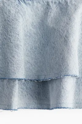 Minijupe en denim - Bleu denim pâle — photo 2