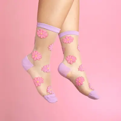 Chaussettes transparentes Cosmos Coucou Suzette — photo 3