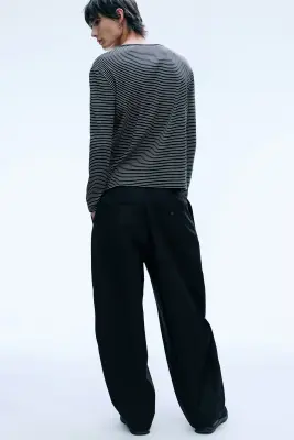 Pantalon chino Felix Barrel - Noir — photo 3