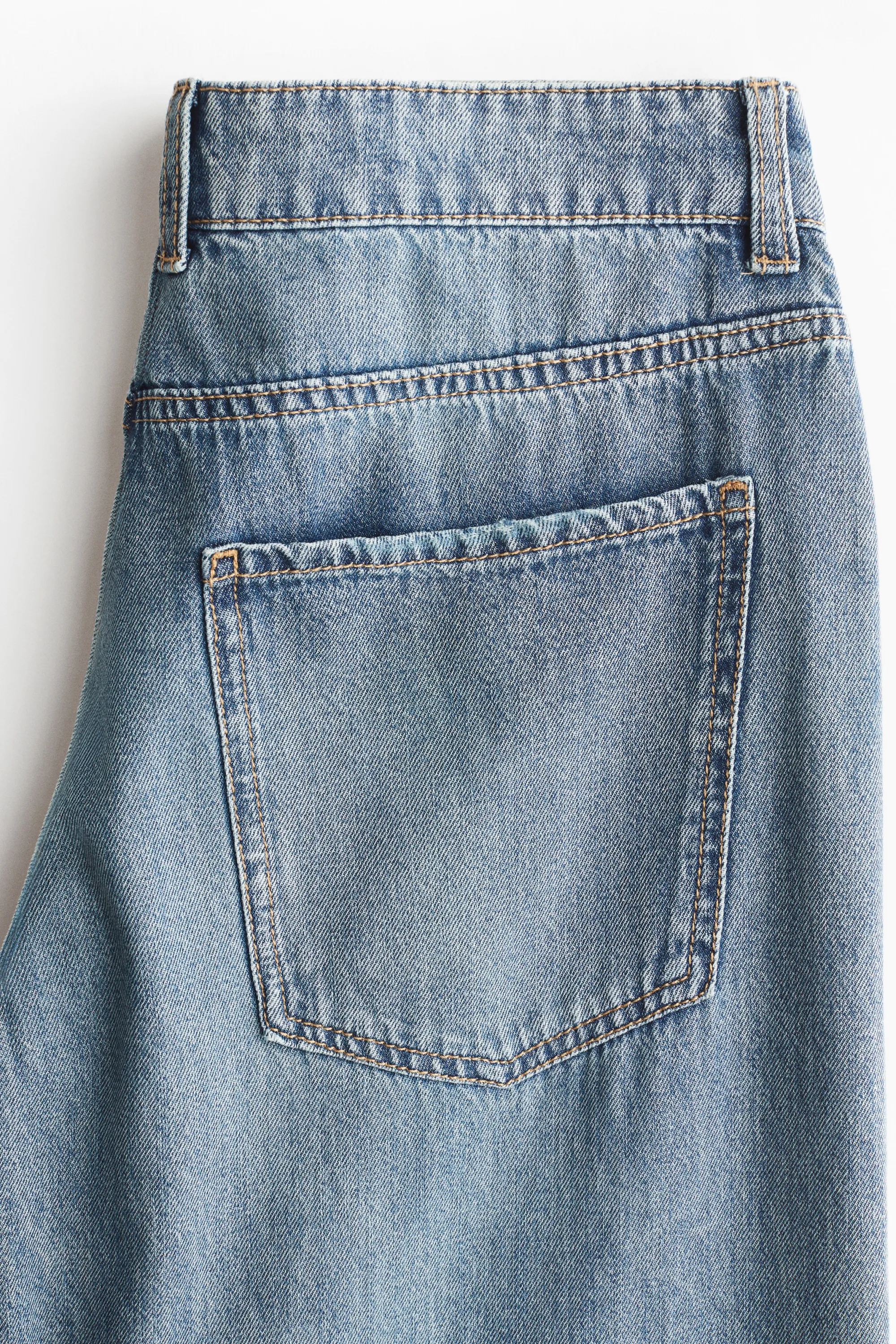 Wide Regular Jeans - Bleu denim